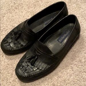 Black loafers